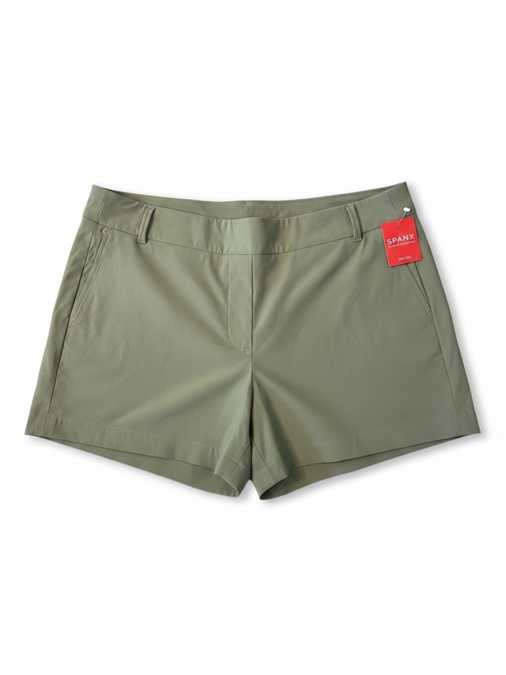 Spanx Sunshine Shorts Women XL Canopy Olive Green NWT 4-Way Stretch UPF 50+ - Picture 2 of 8